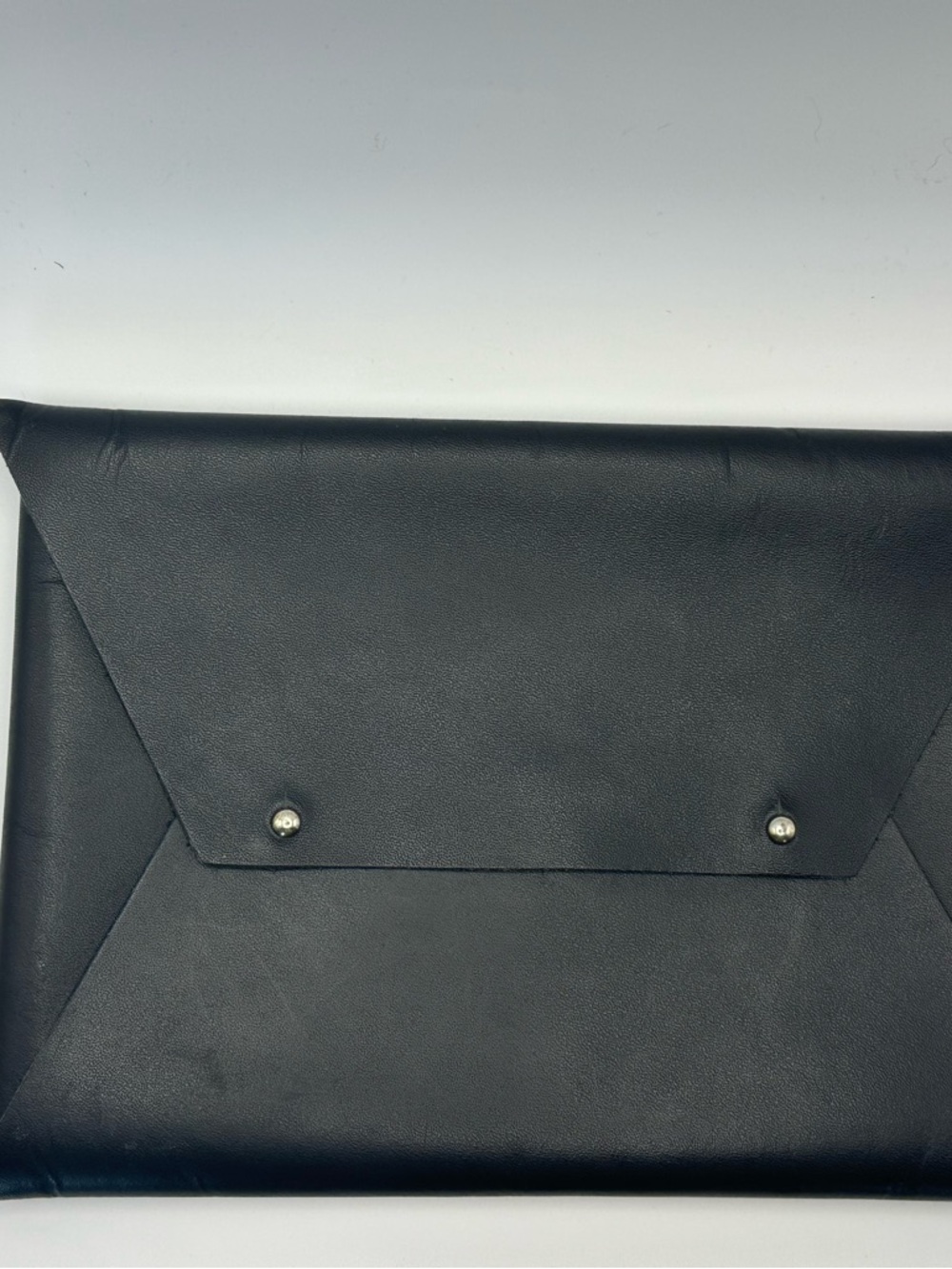 tribe alive Black Leather Envelope Clutch